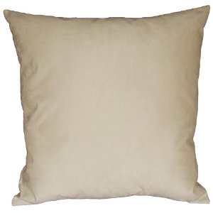 Scatter Cushion - 45cm x 45cm - Cream Faux Suede