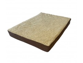 Cashmere Cream Memory Foam Dog Bed - 70cm x 50cm 