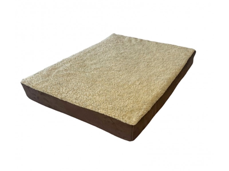 Cashmere Cream Memory Foam Dog Bed - 70cm x 50cm 