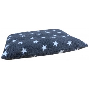 Grey with White Stars - Sherpa Fleece Dog Bed Cushion Grey with White Stars - Sherpa Fleece Dog Bed Cushion