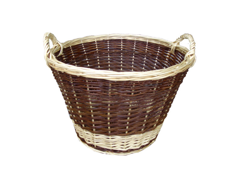 Round Wicker Log Basket