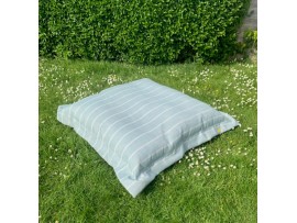 Extra Large Garden Cushion - Duck Egg Stripe