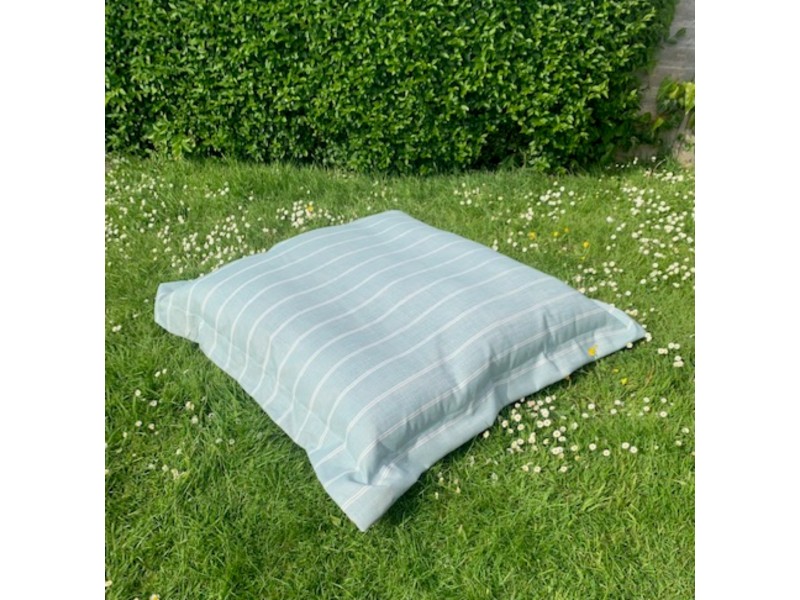 Extra Large Garden Cushion - Duck Egg Stripe