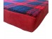 Crimson Red Memory Foam Dog Bed - 59cm Square, 9cm Deep