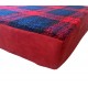 Crimson Red Memory Foam Dog Bed - 58cm Square, 9cm Deep
