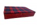 Crimson Red Memory Foam Dog Bed - 70cm x 50cm