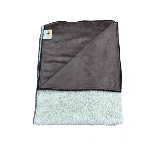 Sherpa / Suede Blanket, Cashmere Brown