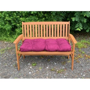 Blown Fibre Garden Bench Cushion - Aubergine Purple Faux Suede Blown Fibre Garden Bench Cushion - Aubergine Purple Faux Suede