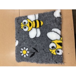 Clearance PnH Veterinary Bedding - NON SLIP - Happy Bees - 53cm x 53cm