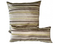 Cushion & Bolster Set - Beige Stripe