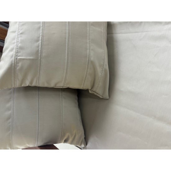 3ft Clearance Bench Set with Side Pillows - Beige Showerproof