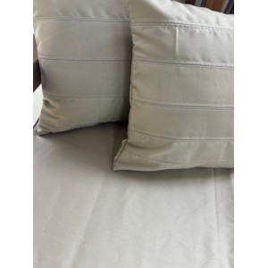 3ft Clearance Bench Set with Side Pillows - Beige Showerproof