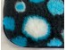Clearance PnH Veterinary Bedding - BINDED - Black / Blue Circles - 75cm x 50cm
