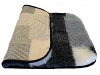 Clearance PnH Veterinary Bedding - BINDED - Grey Patchwork - 75cm x 50cm