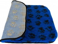 PnH Veterinary Bedding ® - BINDED - NON SLIP - Blue with Black Paws