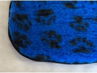 Car Seat Protector - Blue with Black Paws
