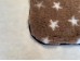 PnH Veterinary Bedding ® - BINDED - NON SLIP - Brown with White Stars