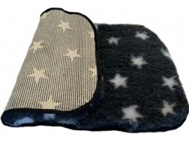 PnH Veterinary Bedding ® - BINDED - NON SLIP - Charcoal with White Stars