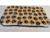 PnH Veterinary Bedding ® - BINDED - NON SLIP - Cream with Brown Paws