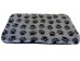PnH Veterinary Bedding ® - BINDED - NON SLIP - Grey with Black Paws