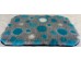 PnH Veterinary Bedding ® - BINDED - NON SLIP - Grey with Blue Circles