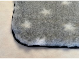Car Seat Protector - Grey with White Stars