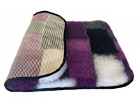 Clearance PnH Veterinary Bedding - BINDED - Purple Patchwork - 75cm x 50cm