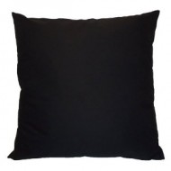 Black - Cotton Cushion (45cm x 45cm) 