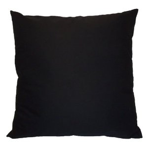 Black - Cotton Cushion (45cm x 45cm)  Black - Cotton Cushion (45cm x 45cm)