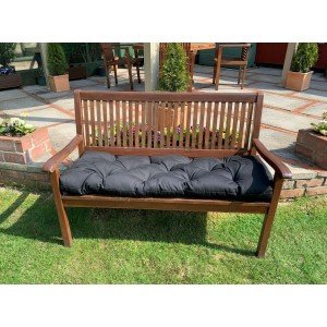 Blown Fibre Garden Bench Cushion - Black Blown Fibre Garden Bench Cushion - Black