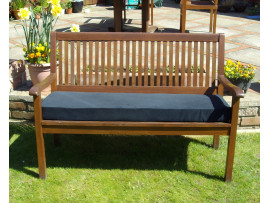 Garden Bench Cushion - Black Cord