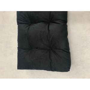 Blown Fibre Garden Bench Cushion - Black Cord Blown Fibre Garden Bench Cushion - Black Cord