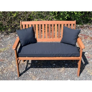 Garden Bench Cushion with Optional Sets - Black