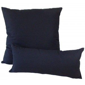 Cushion & Bolster Set - Black Cotton