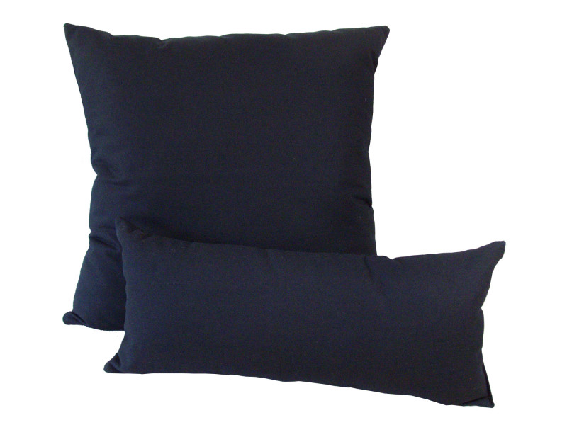 Cushion & Bolster Set - Black Cotton