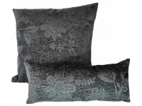 Cushion & Bolster Set - Black Embossed