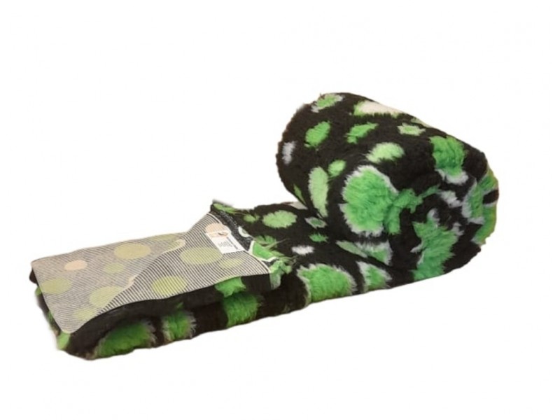  a PnH Veterinary Bedding ® NON SLIP - Black with Green Circles
