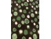 PnH Veterinary Bedding - NON SLIP - By The Roll - Black with Green Circles
