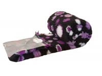  a PnH Veterinary Bedding ® NON SLIP - Black with Purple Circles