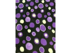 Car Boot Liner - Black with Purple Circles