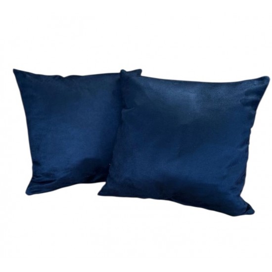 Scatter Cushion - 45cm x 45cm - Black Faux Suede
