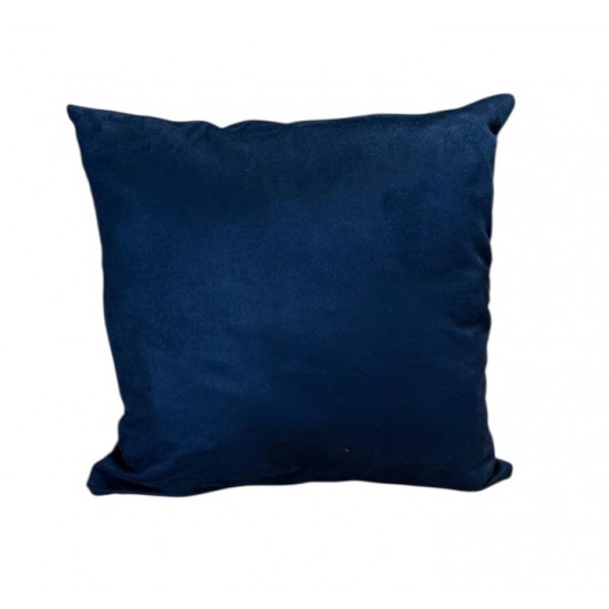 Scatter Cushion - 45cm x 45cm - Black Faux Suede