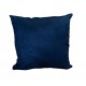 Scatter Cushion - 45cm x 45cm - Black Faux Suede
