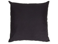 Large Cushion - 65cm x 65cm - Black Faux Suede
