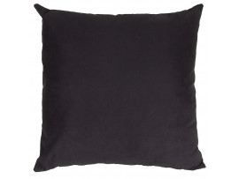 Large Cushion - 65cm x 65cm - Black Faux Suede