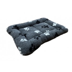 Padded Pad - Grey with Black & White Paws