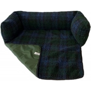 Sofa Dog Bed - Blackwatch Tartan with Waterproof Base Sofa Dog Bed - Blackwatch Tartan with Waterproof Base