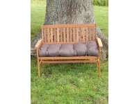 Blown Fibre Garden Bench Cushion - Brown