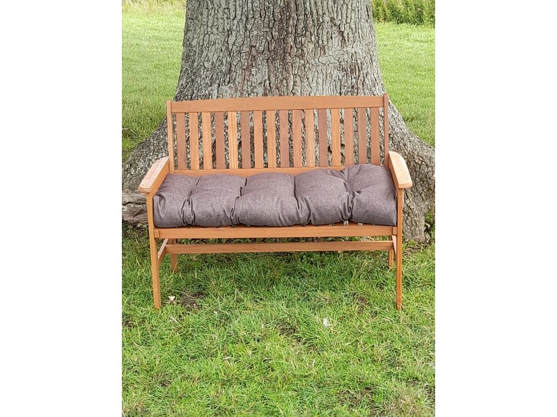 Blown Fibre Garden Bench Cushion - Brown