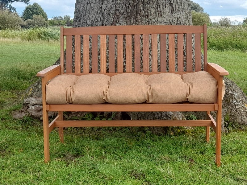 Blown Fibre Garden Bench Cushion - Mustard